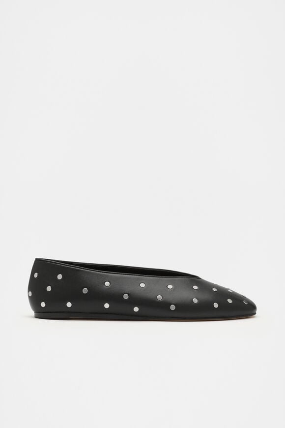 Margot Studded Ballet Flat  Black  hi-res