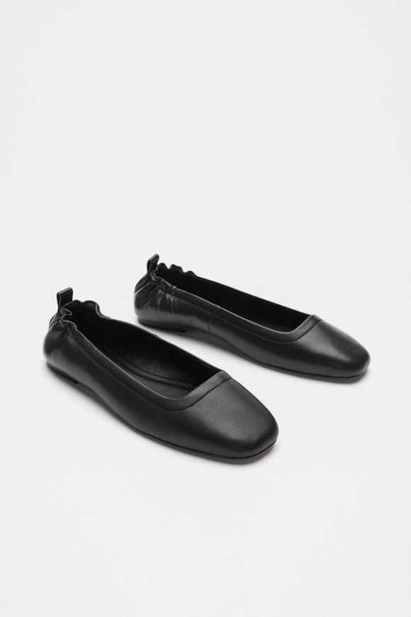 Addie Elasticated Ballet Flat  Black  hi-res