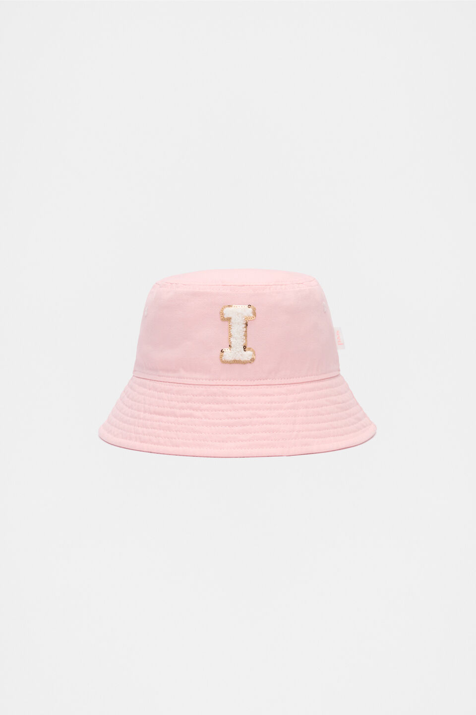 Pink Initial Bucket Hat  I