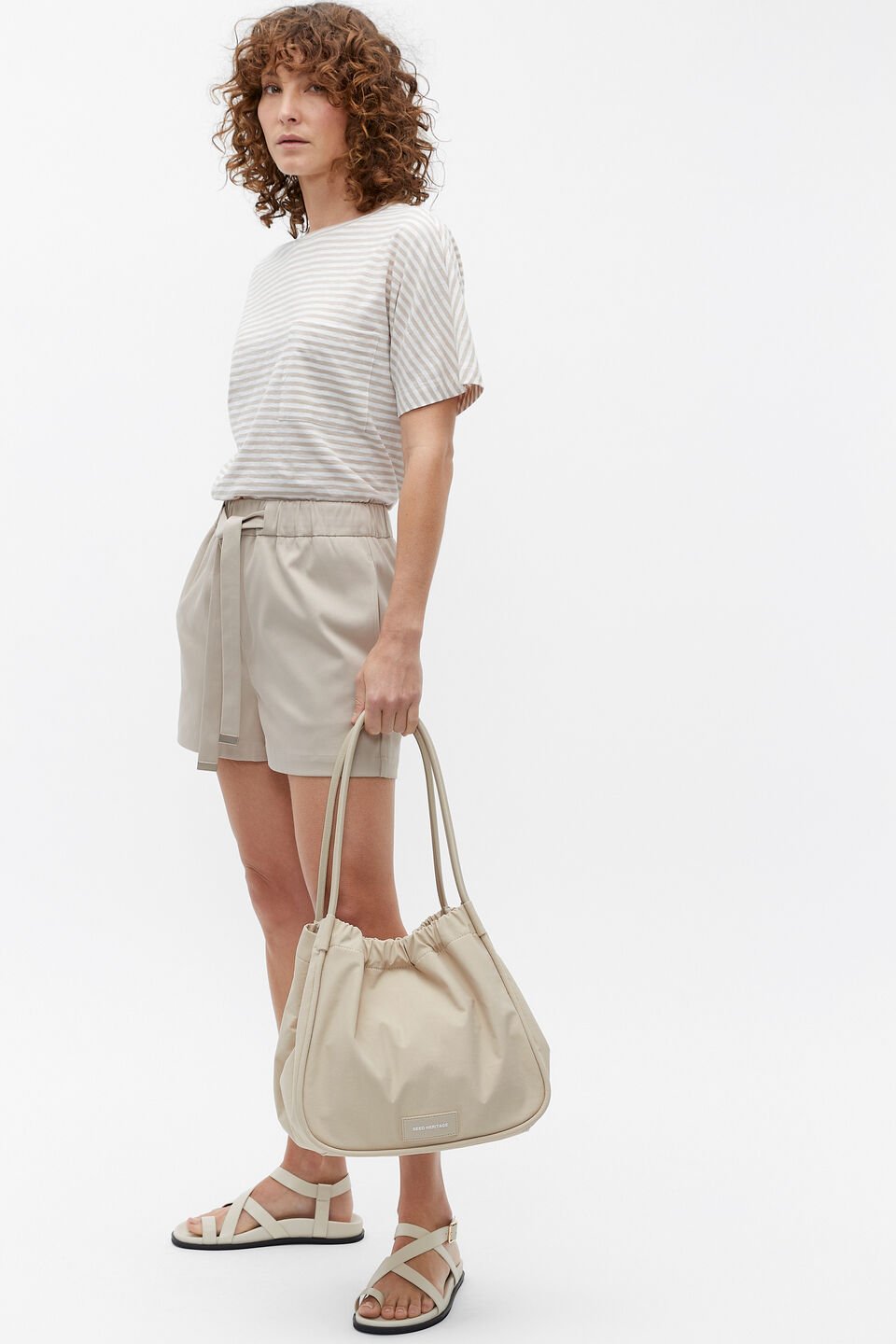 Seed Essential Logo Tote  Cool Sand