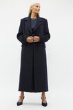 Wool Blend Double Breasted Coat  Twilight Blue  hi-res