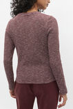 Self Stripe Textured Top  Merlot Stripe  hi-res