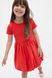 Spliced Logo Dress  Strawberry Red  hi-res