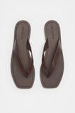 Kenna Leather Flip Flop  Chocolate  hi-res