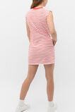 Stripe Logo Dress  Strawberry Red  hi-res