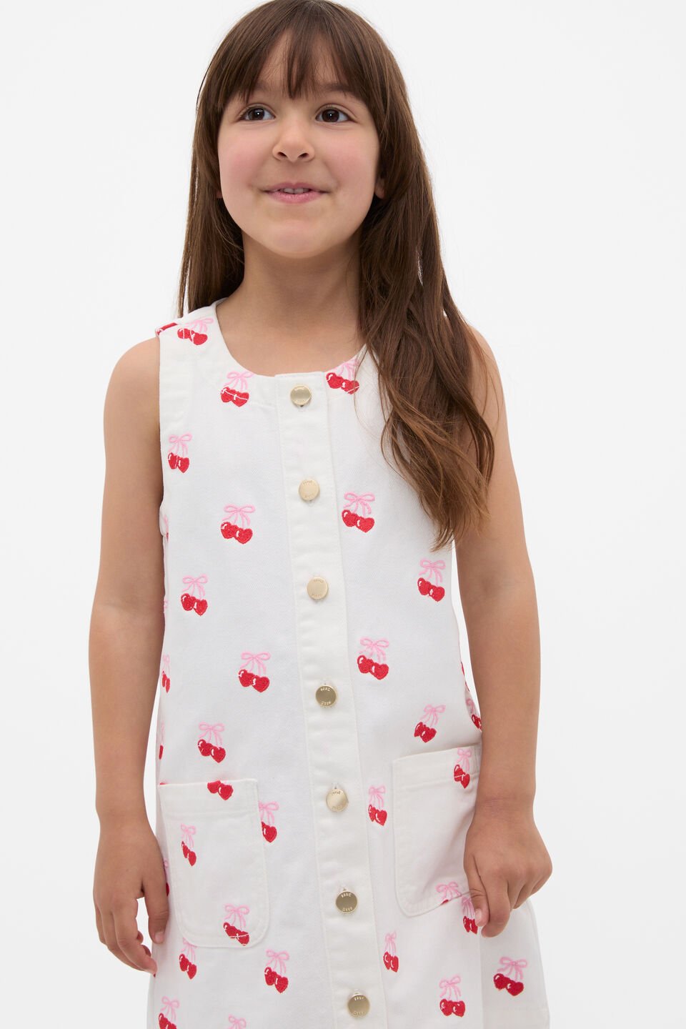 Heart Denim Dress  Canvas