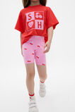 Heart Cherry Bike Short  Candy Pink  hi-res