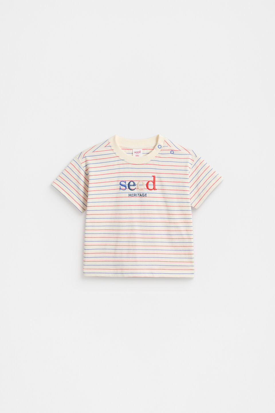 Multi Stripe Logo Tee  Multi