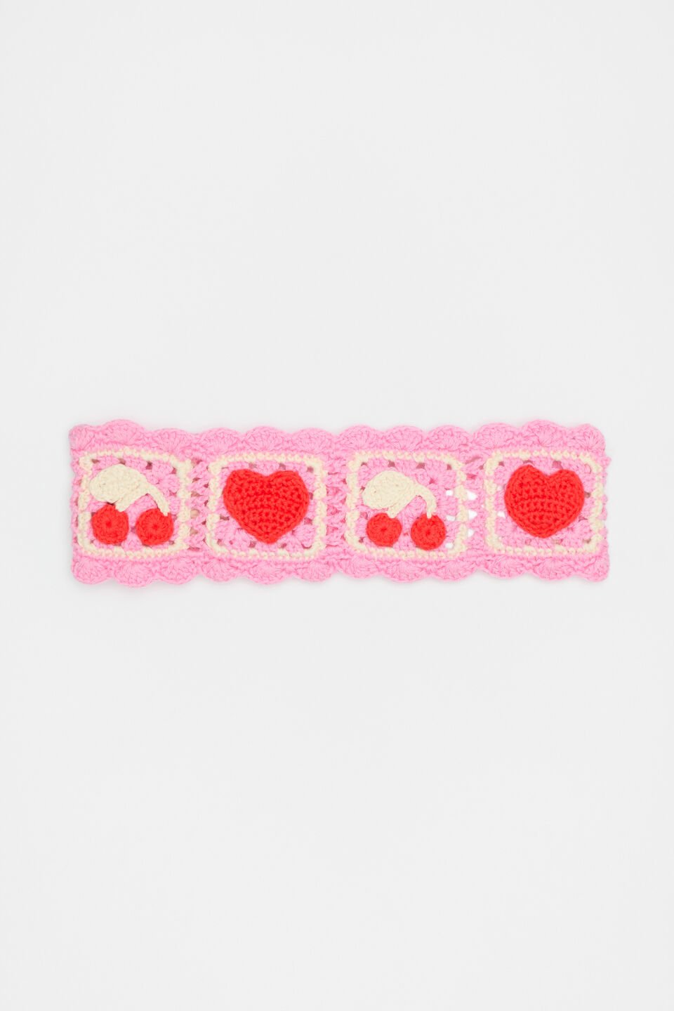 Crochet Headband  Candy Pink