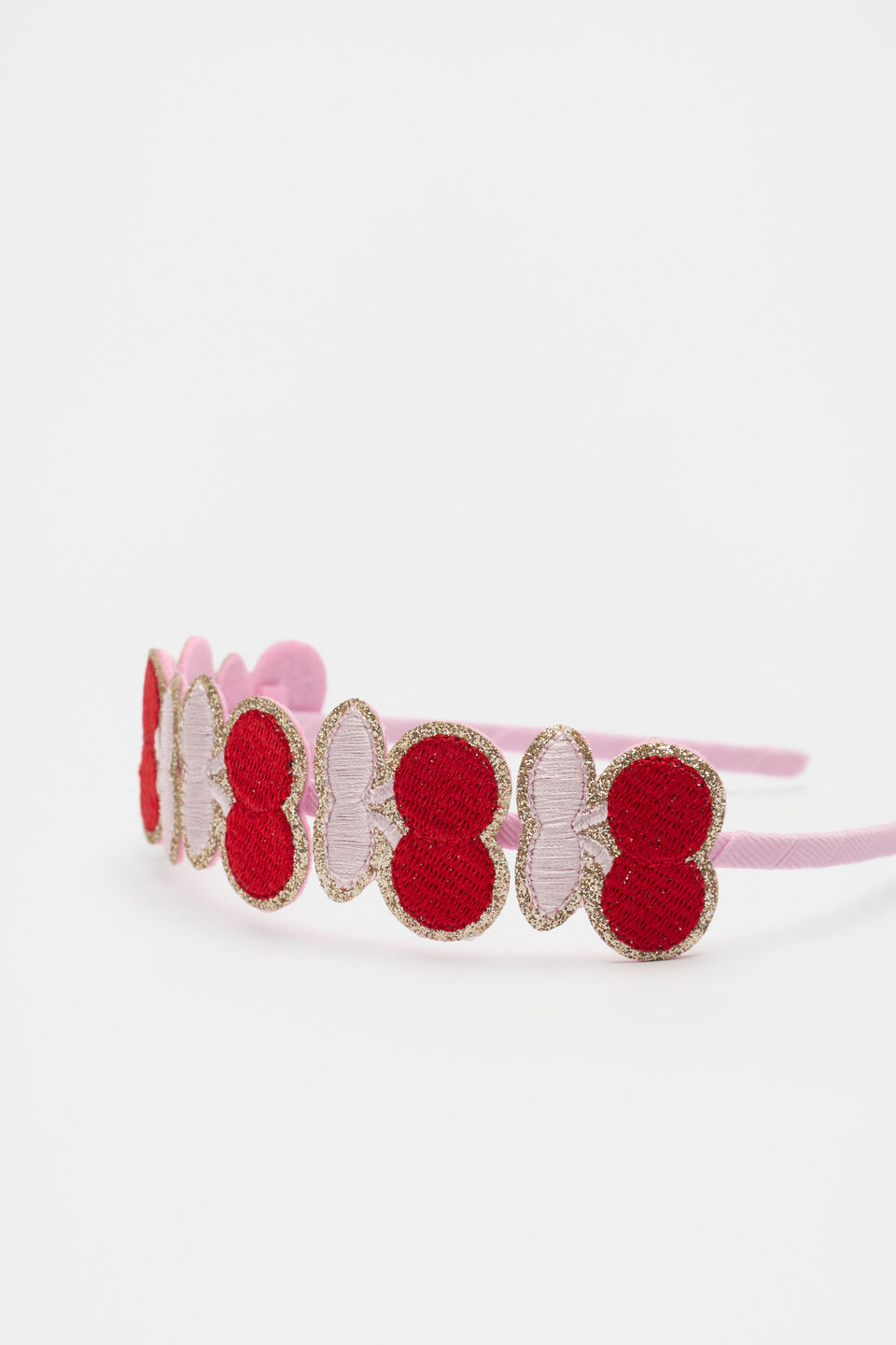Glitter Cherry Headband  Candy Pink