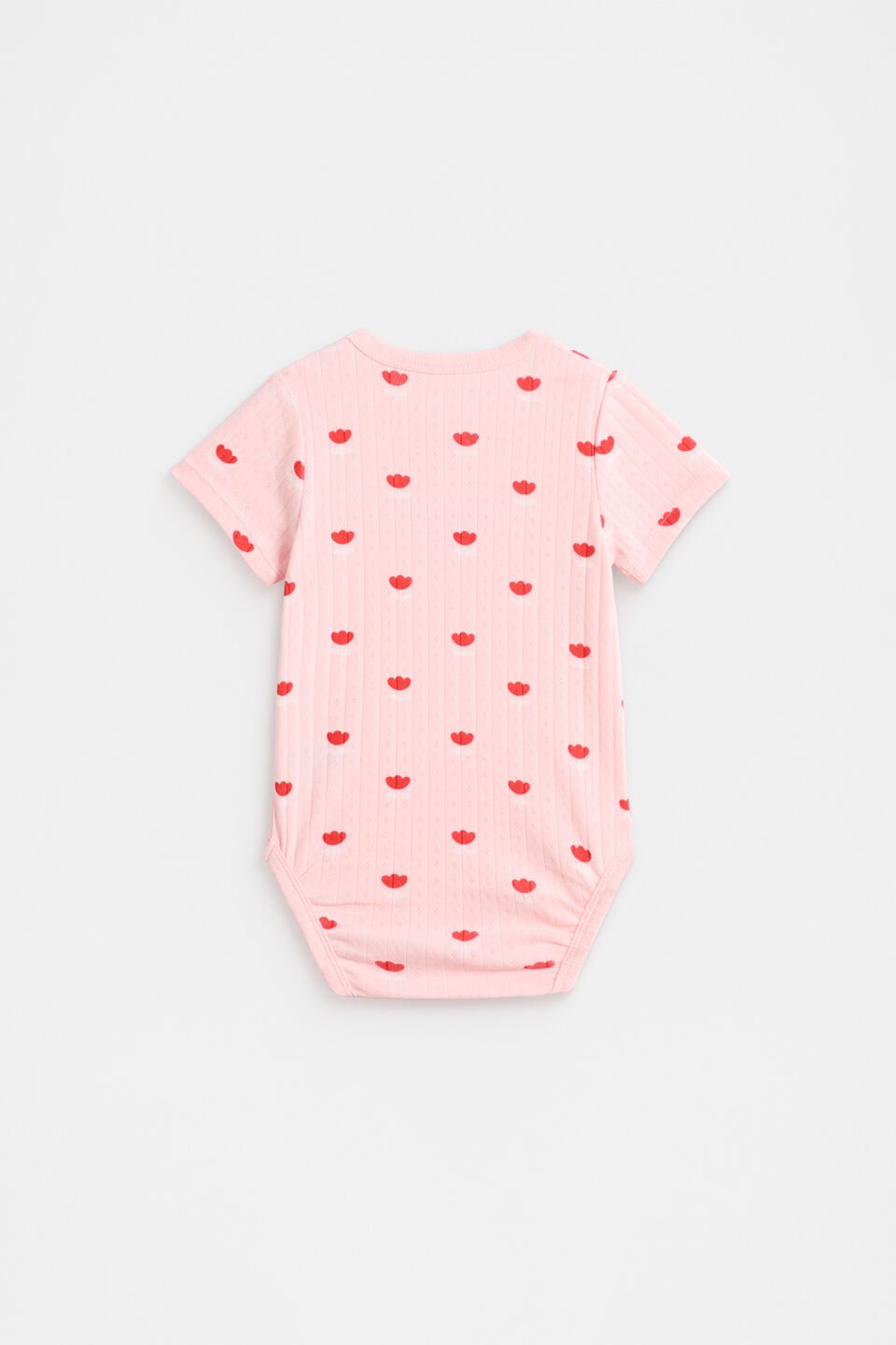 Flower Pointelle Bodysuit  Pretty Pink