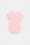 Flower Pointelle Bodysuit  Pretty Pink  hi-res
