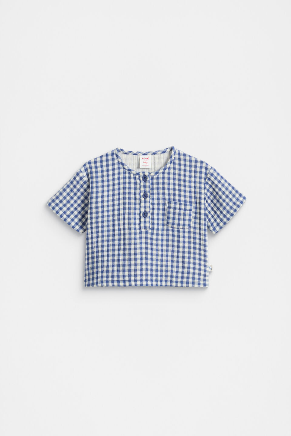 Cheesecloth Pocket Shirt  Navy