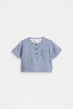 Cheesecloth Pocket Shirt  Navy  hi-res