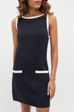 Contrast Pocket Knit Mini Dress  Twilight Blue  hi-res