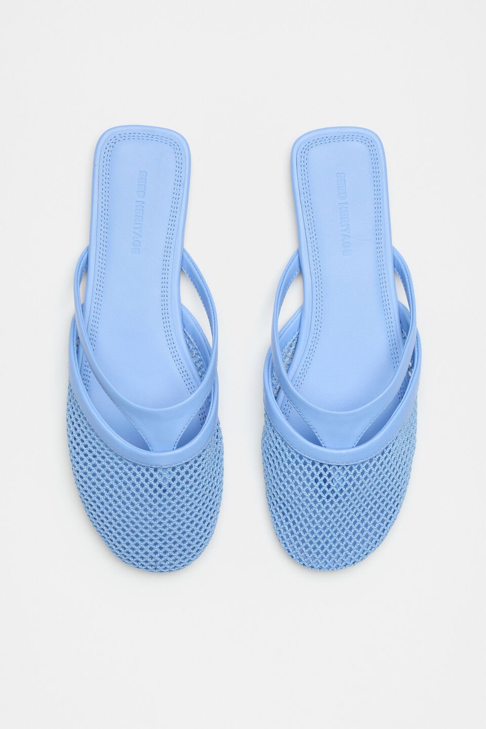 Anya Mesh Mule  Cornflower Blue