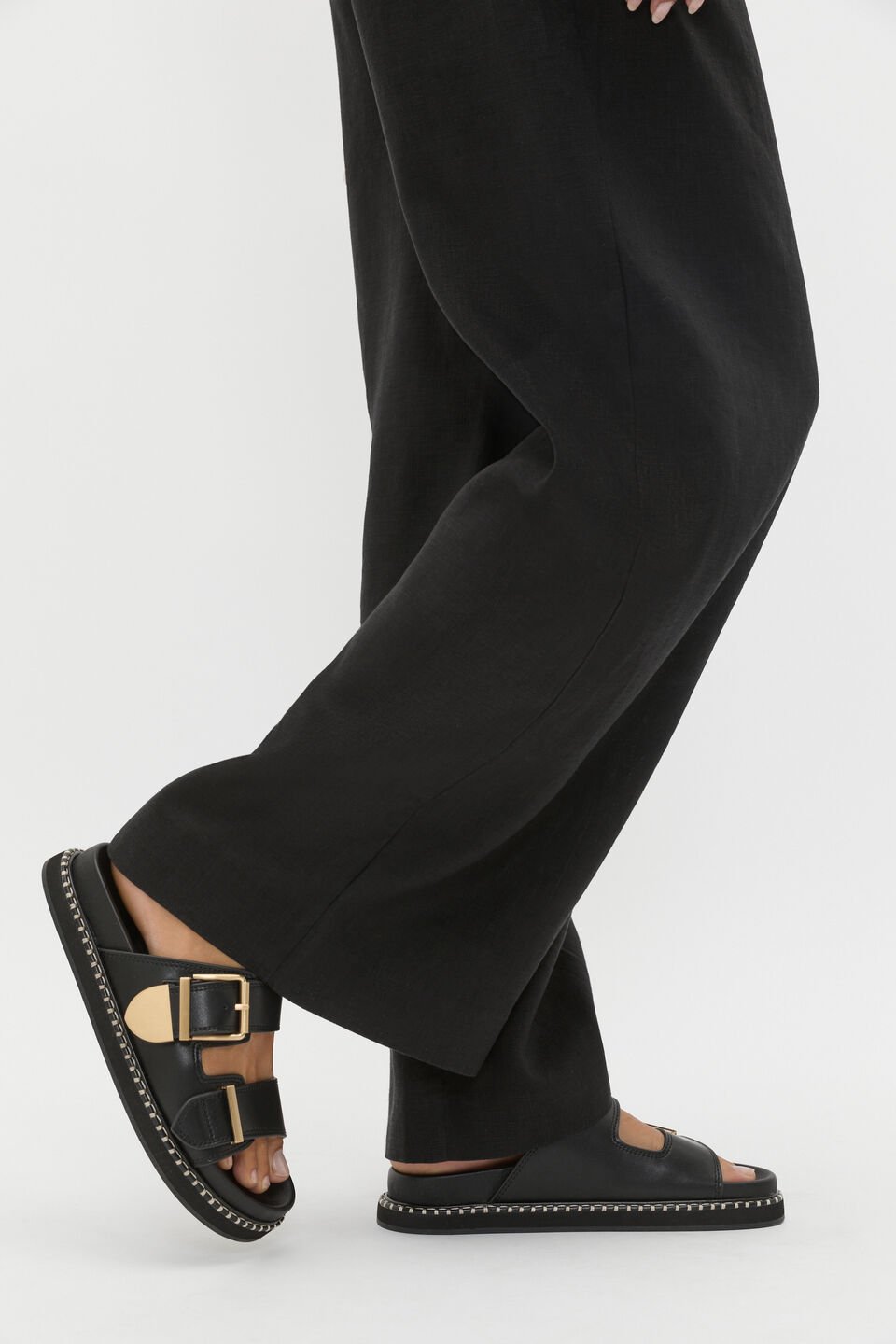 Sasha Trim Slide  Black