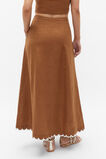 Scallop A Line Maxi Skirt  Cinnamon Spice  hi-res