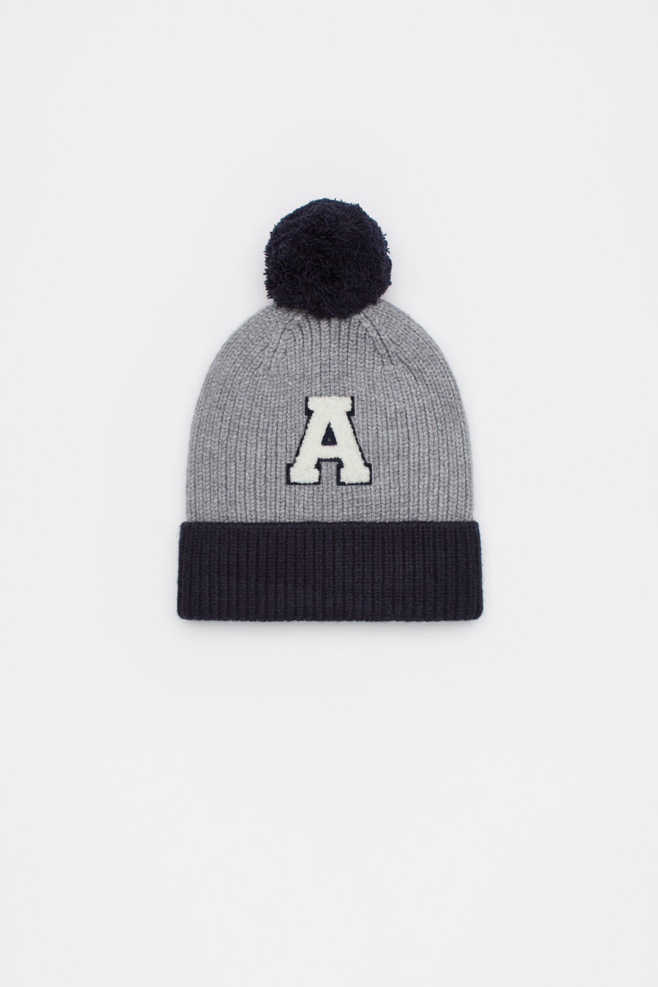 Colourblock Initial Beanie  A