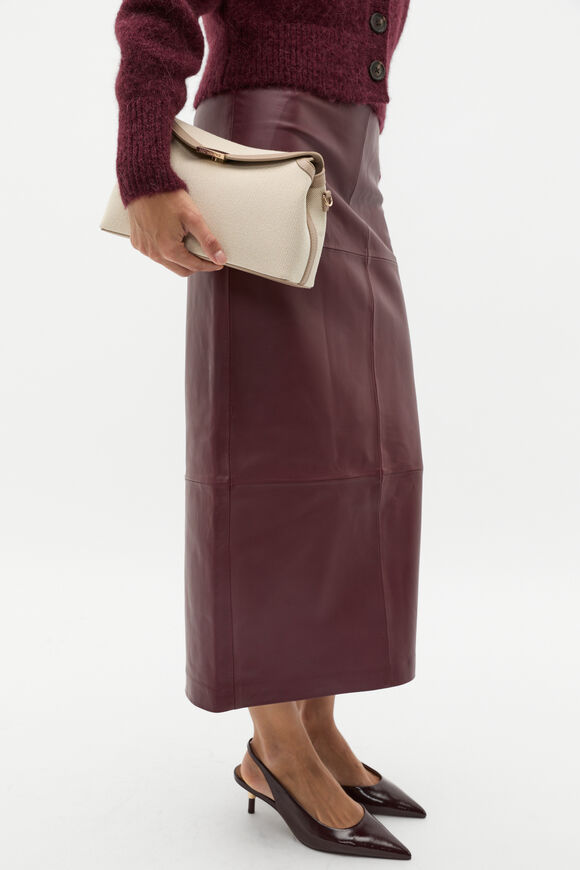 Textured Curved Handbag  Cookie  hi-res