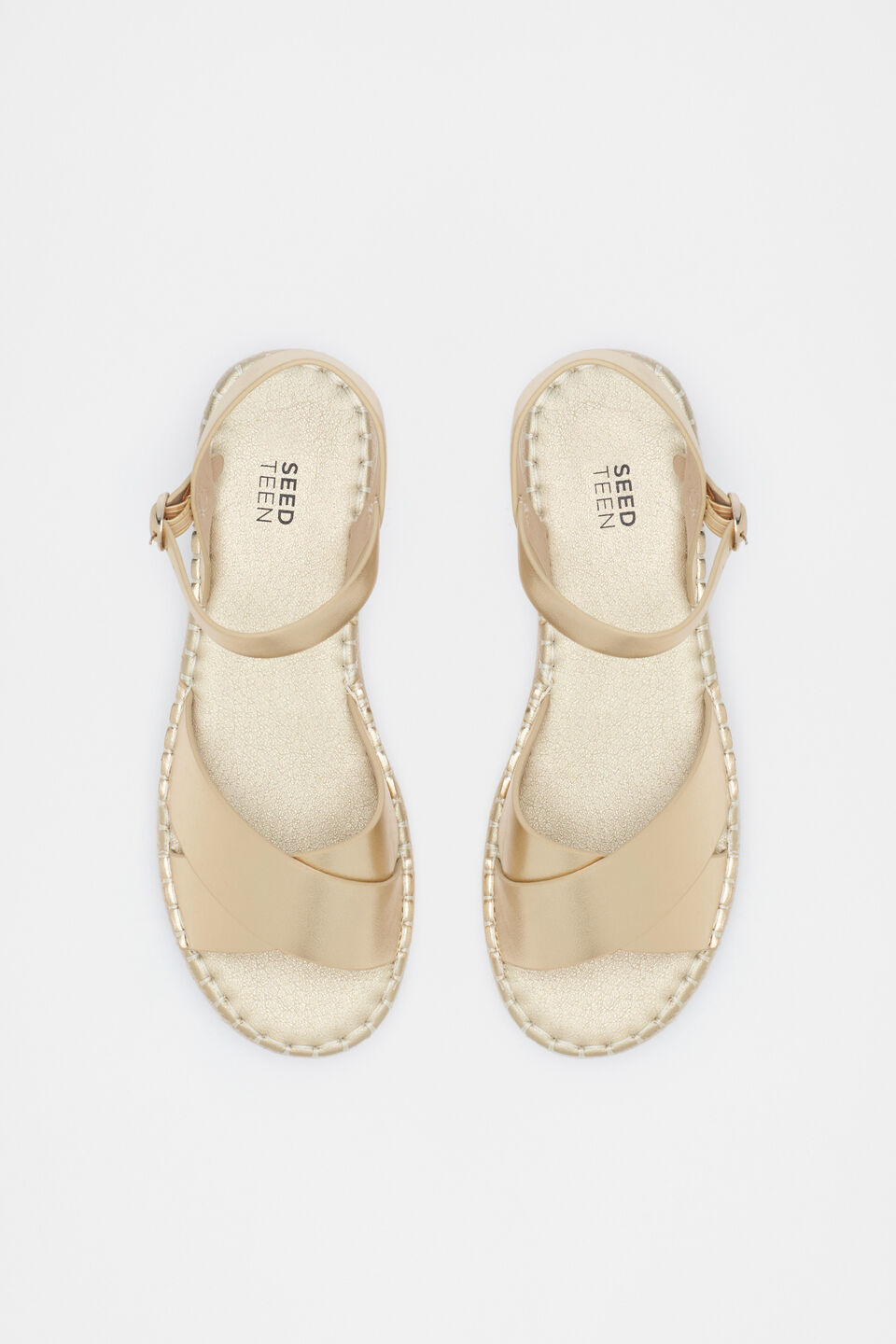 Crossover Espadrille  Gold