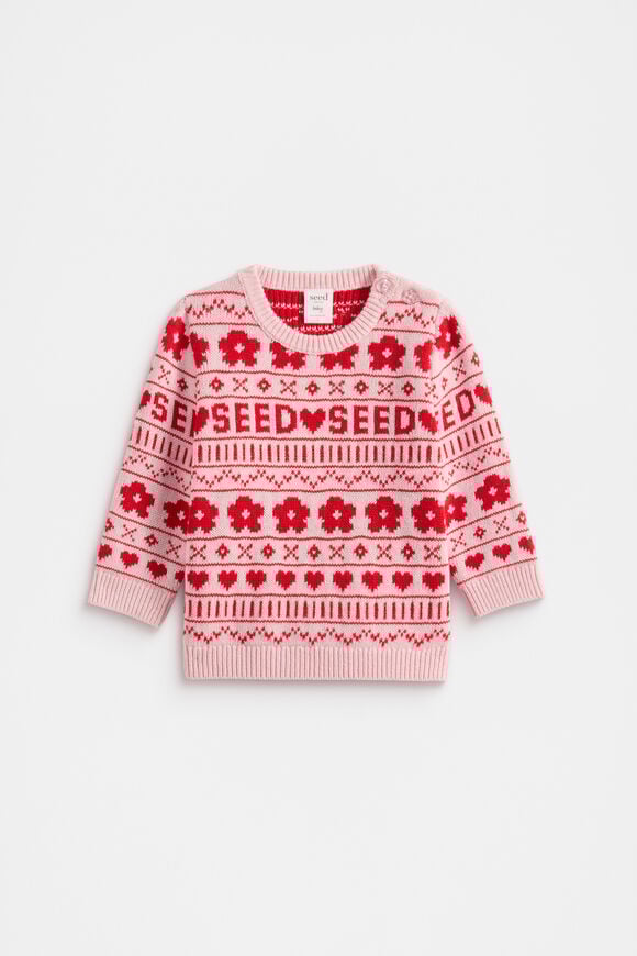 Fairisle Sweater  Rose Petal  hi-res