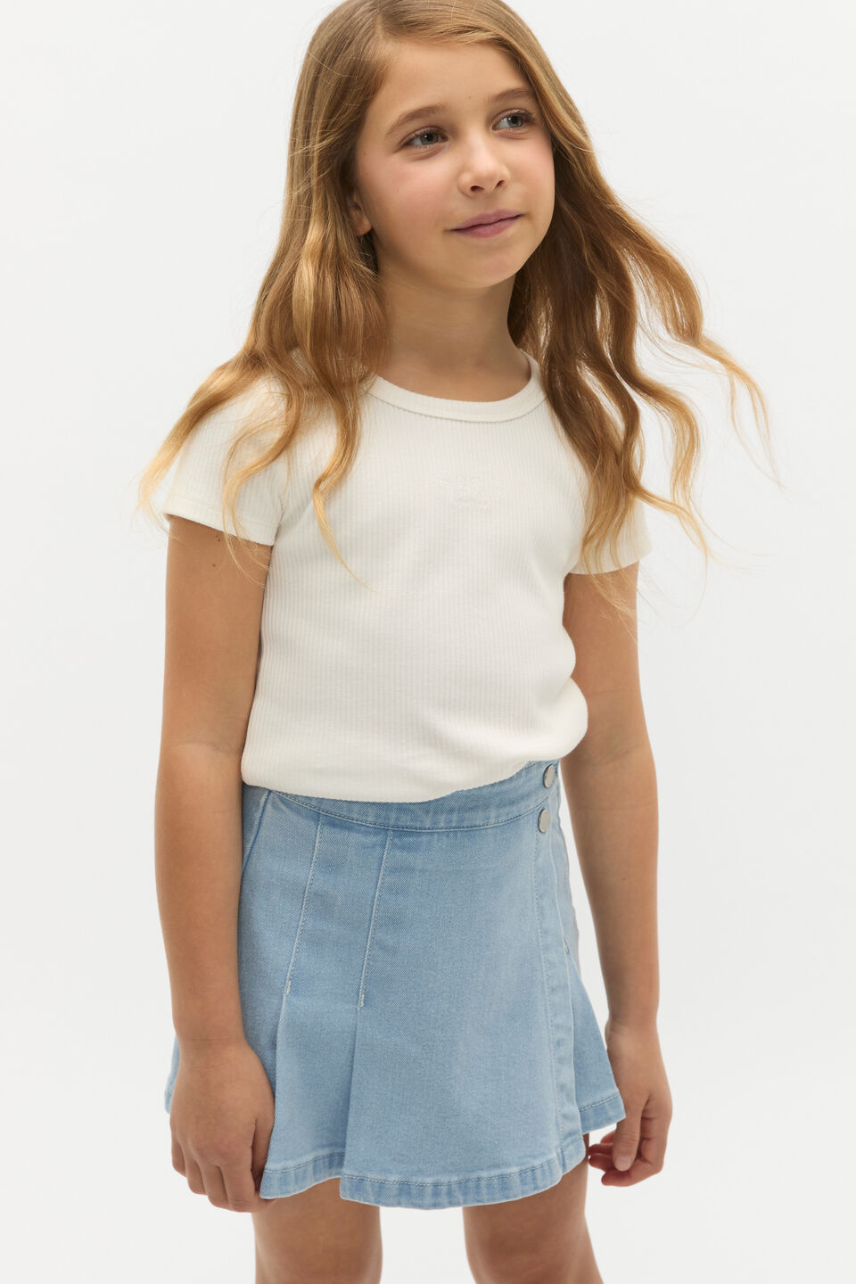 Core Logo Rib Tee  Canvas