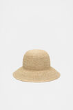 Raffia Rounded Bucket Hat  Natural  hi-res
