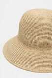 Raffia Rounded Bucket Hat  Natural  hi-res