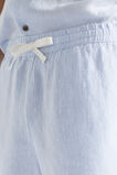 Linen Short  Light Blue Crossdye  hi-res