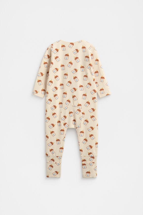 Happy House Zipsuit  Soft Cream  hi-res