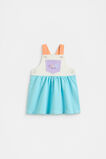 Colourblock Logo Pinafore  Multi  hi-res