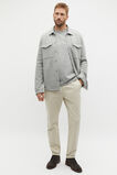Pique Knit Overshirt  Silver Marle  hi-res