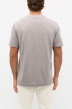 Tipped Collar Tee  Pale Mocha Marle  hi-res