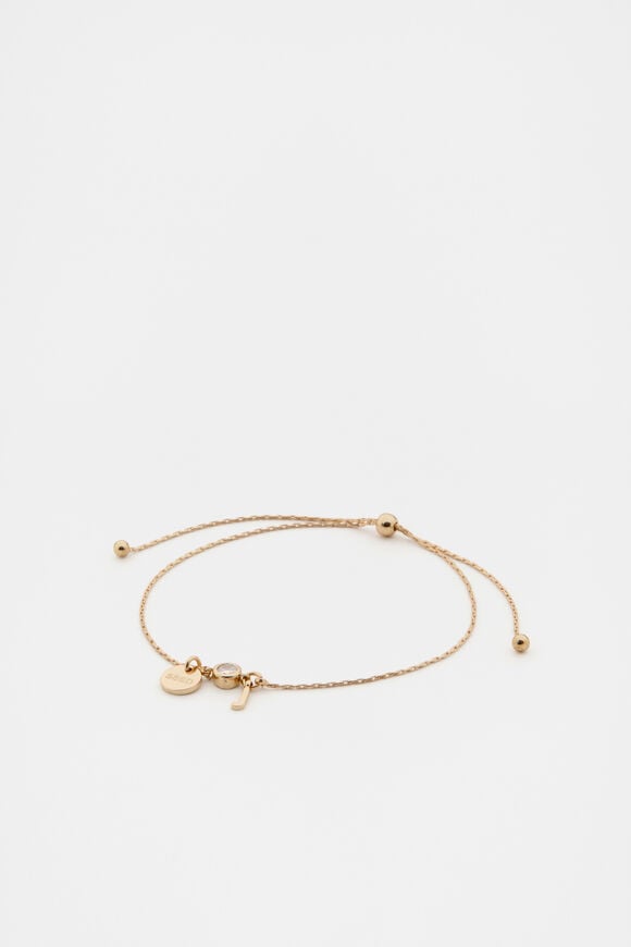 Micro Letter Toggle Bracelet  J  hi-res