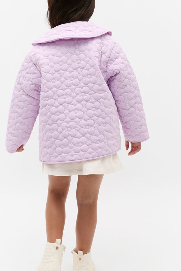 Quilted Collar Jacket  Soft Lilac  hi-res