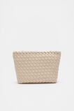Woven Textured Pouch  Ecru  hi-res