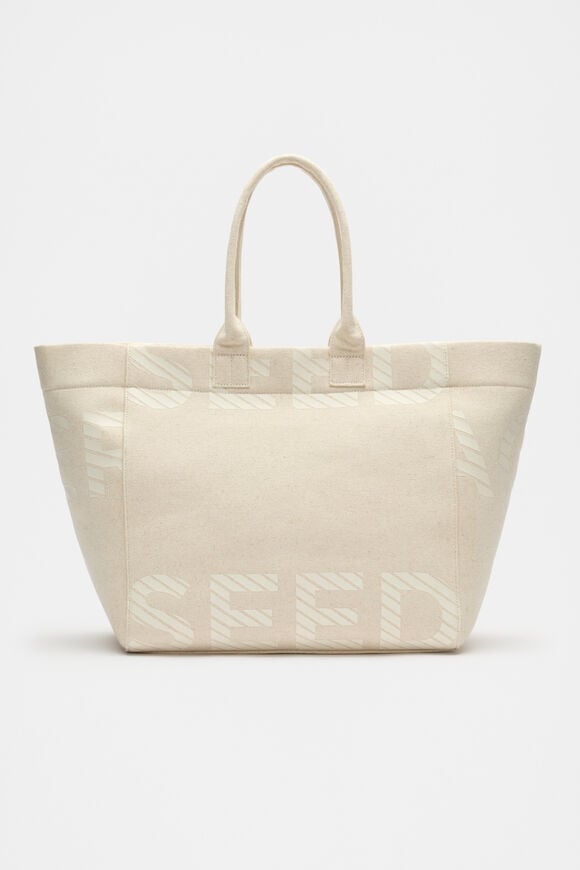 Cropped Logo Tote  Cream  hi-res