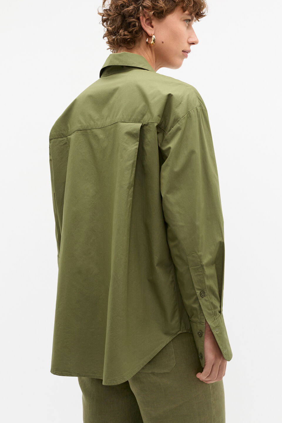 Poplin Pocket Front Shirt  Rainforest