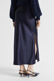 Satin Maxi Slip Skirt  Midnight Sky  hi-res