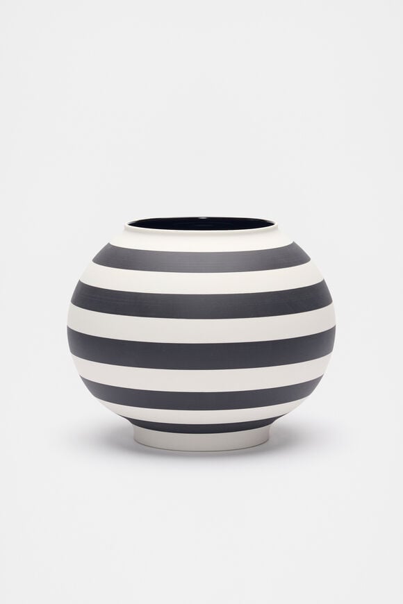 Block Stripe Vase  Caviar  hi-res