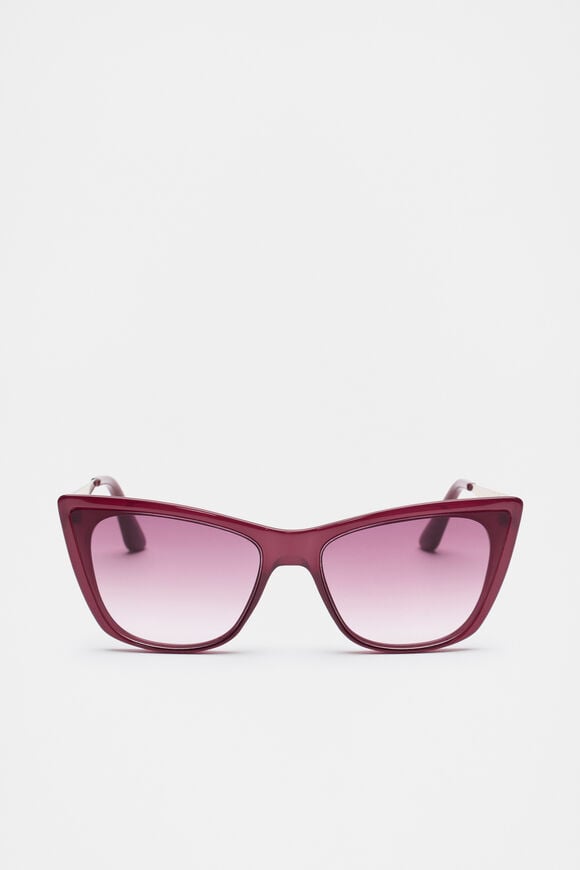 Dana Cat Eye Sunglasses  Plum Red  hi-res