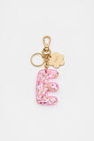Glitter Initial Bag Charm  E  hi-res