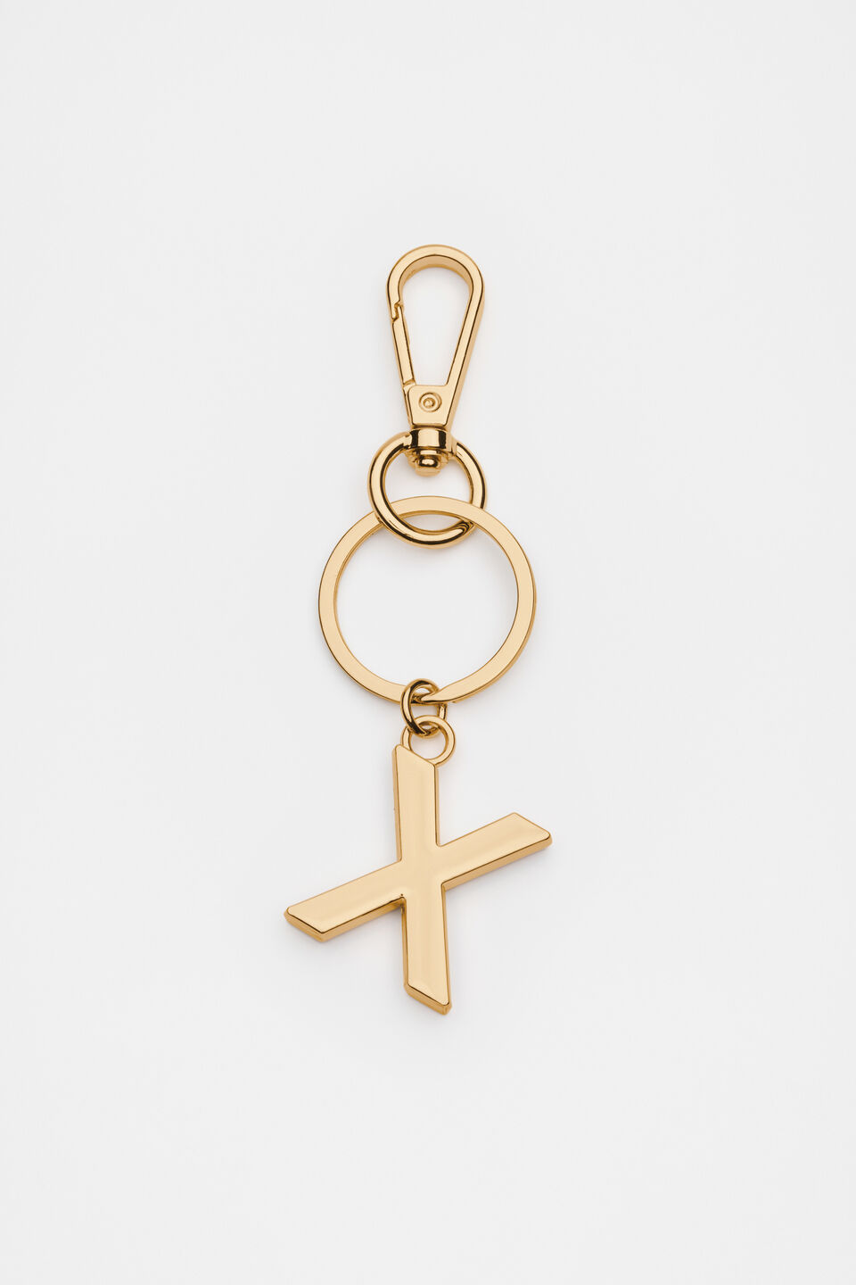 Gold Initials Keyring  X