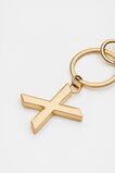 Gold Initials Keyring  X  hi-res