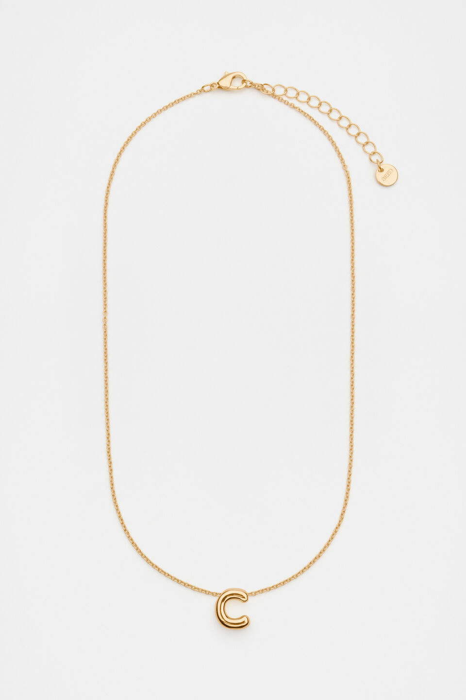 Bubble Letter Necklace  C