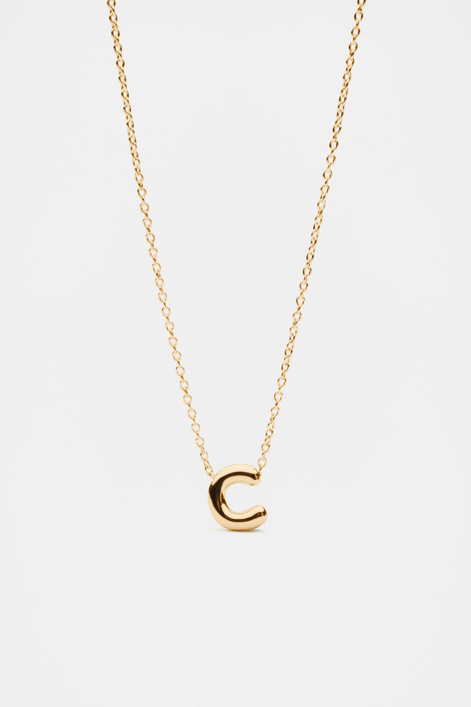 Bubble Letter Necklace  C
