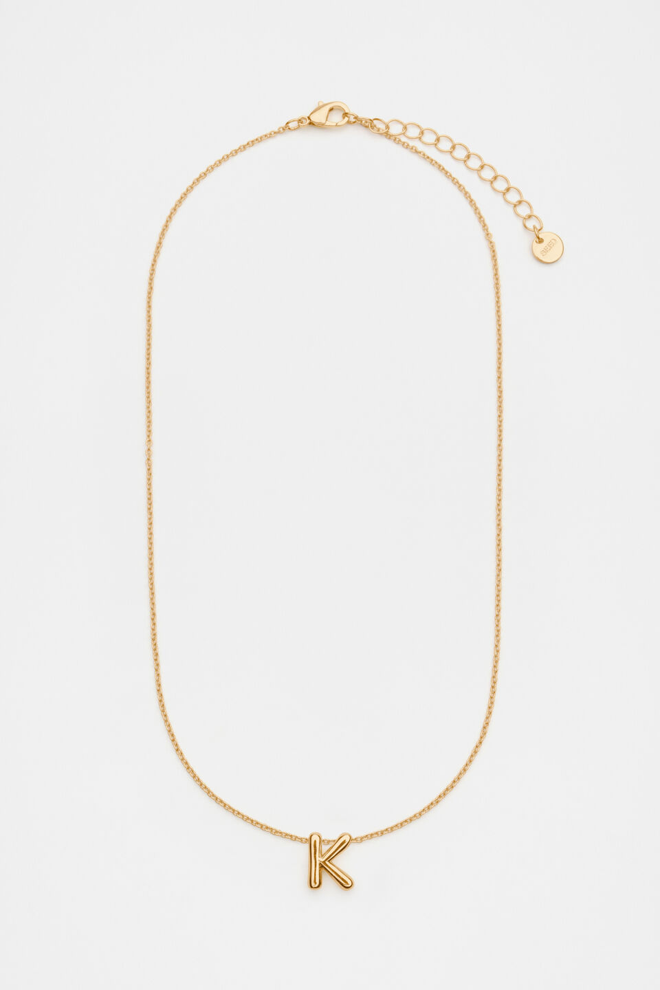 Bubble Letter Necklace  K