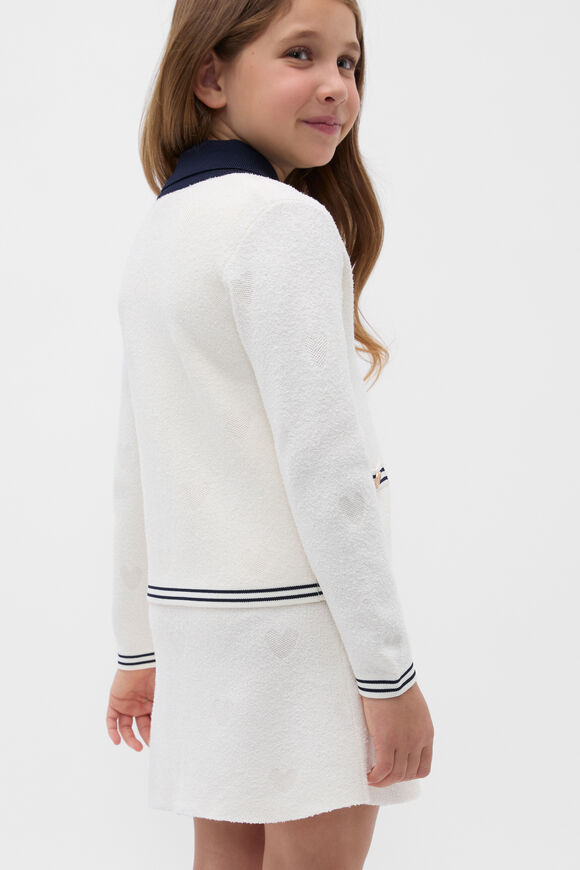 Boucle Heart Cardigan  Classic Cream  hi-res