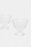 Selene Gelati Glass Set of 2  Clear  hi-res